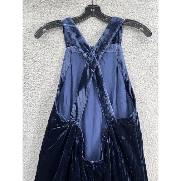 Anthropologie Velvet Purple Midi Dress Size Medium - Picture 8 of 12